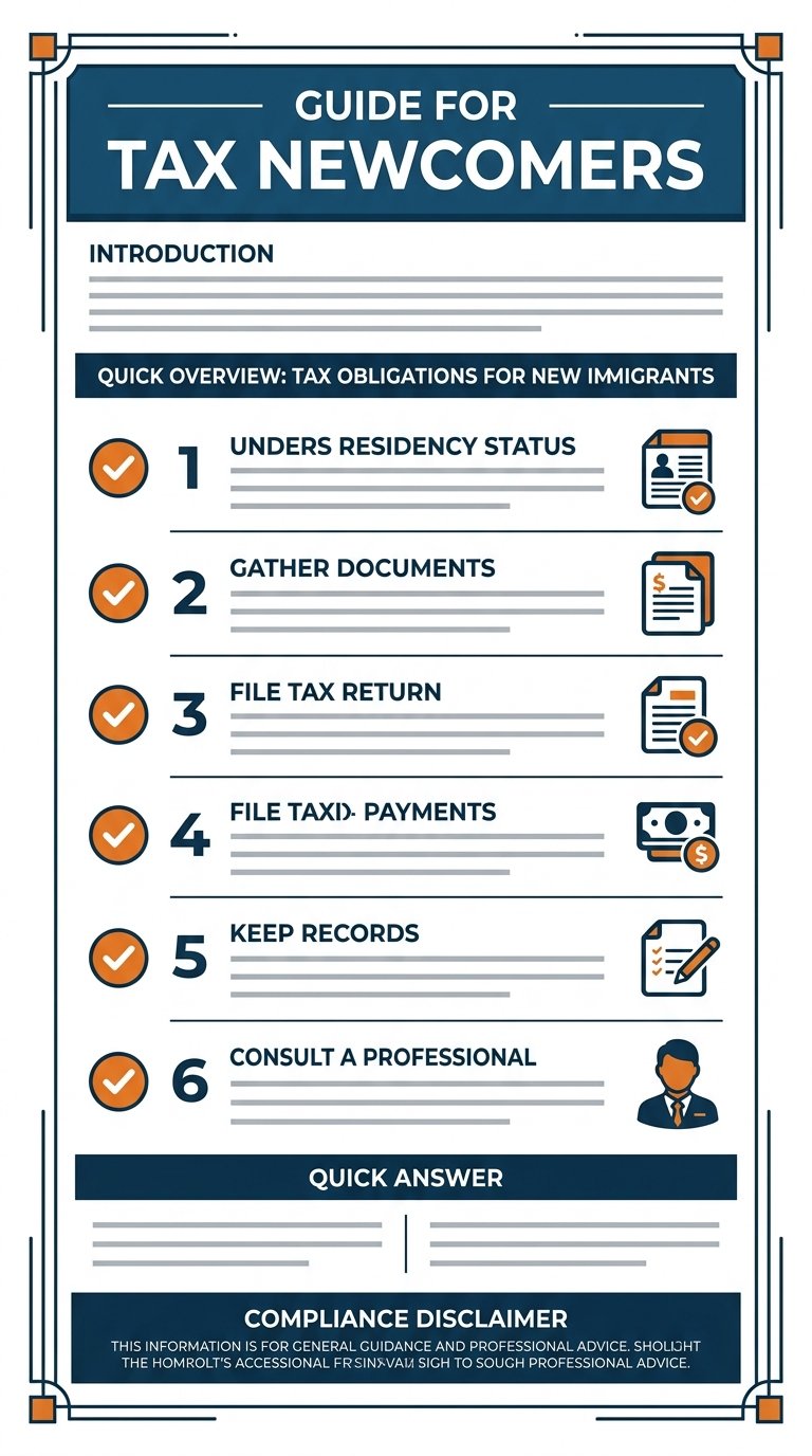 Step-by-step checklist: taxes guide for canada newcomers