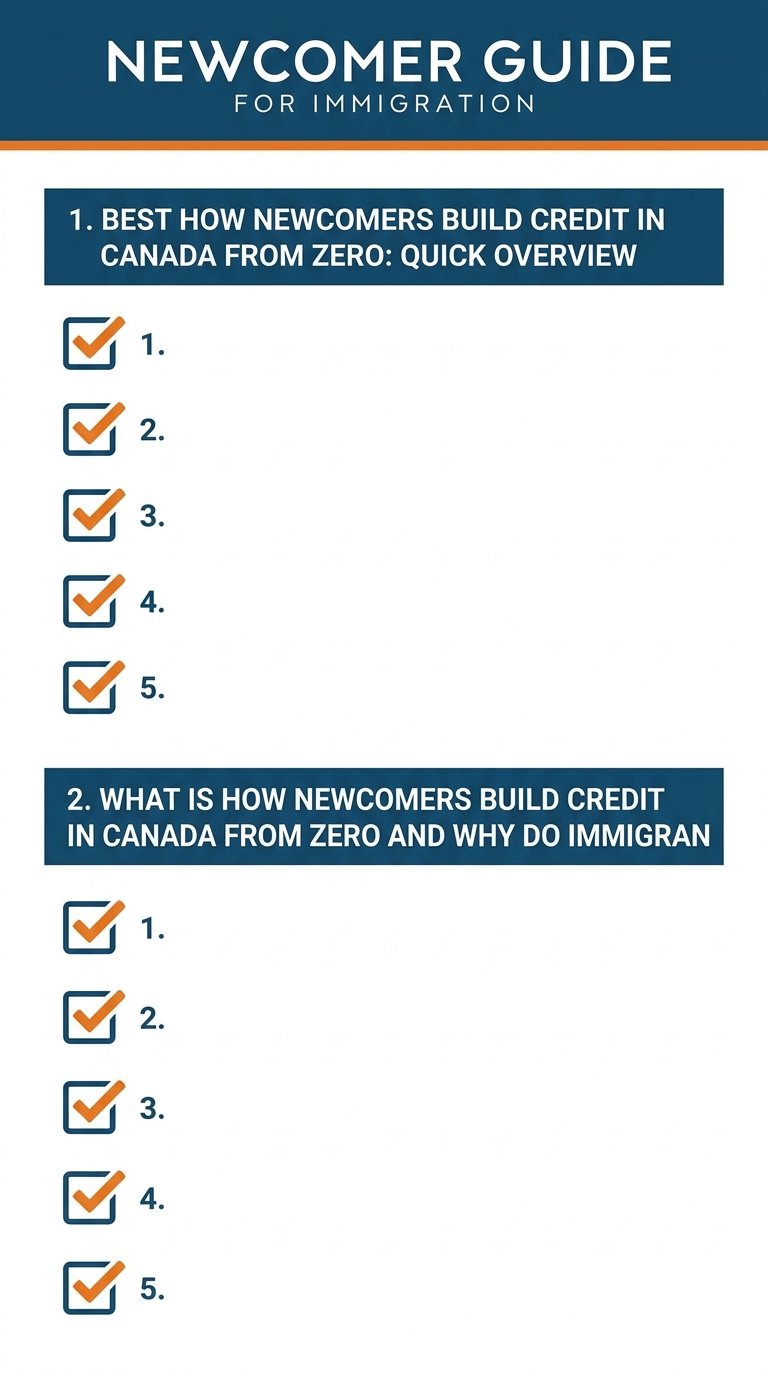 Step-by-step checklist: immigration guide for canada newcomers