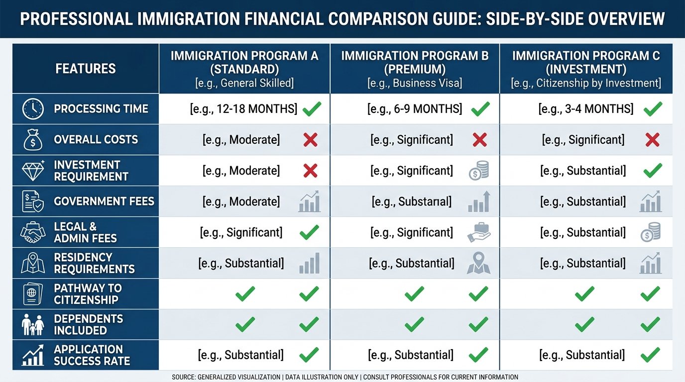 Comparison guide: immigration options for newcomers