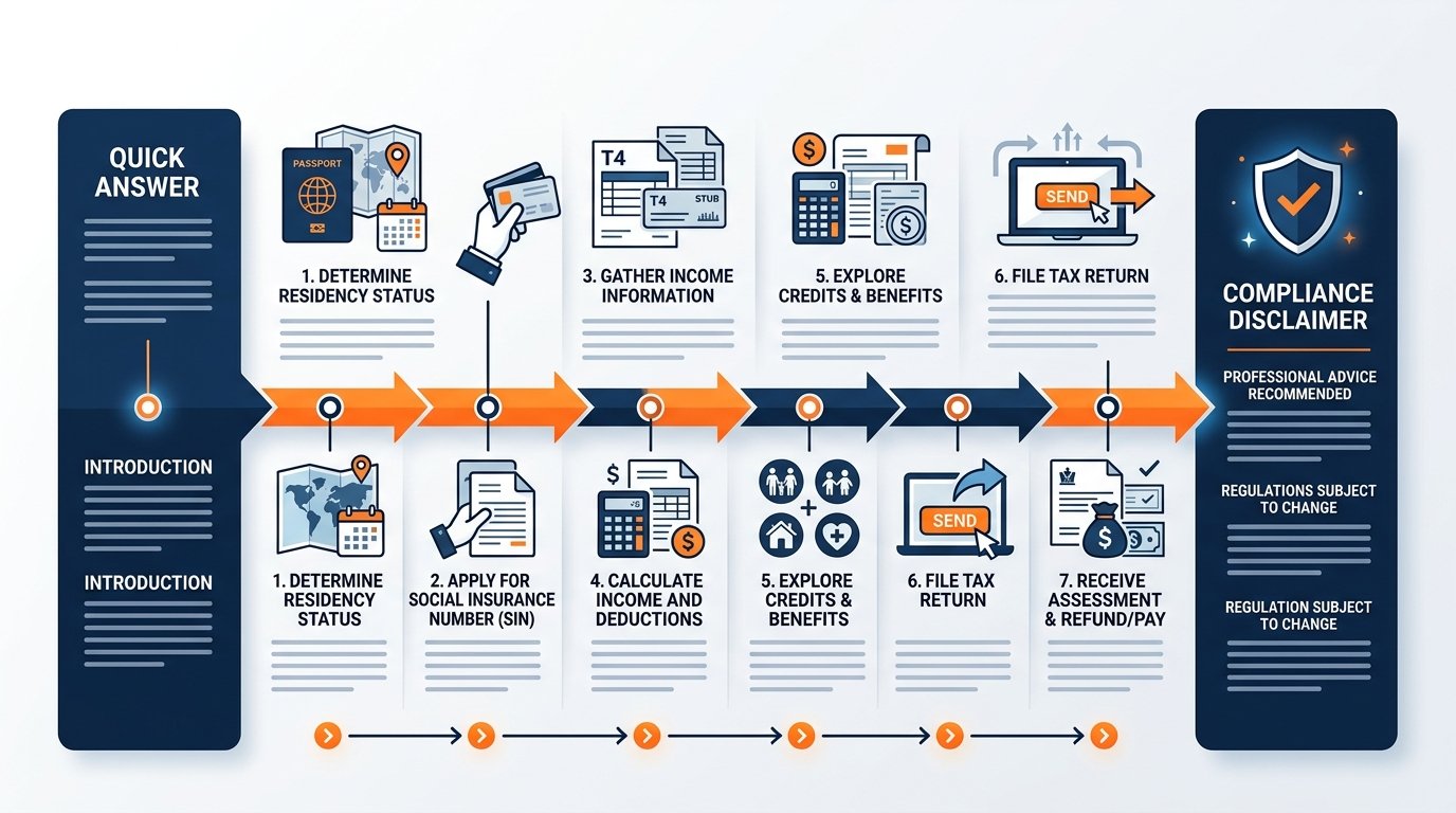 How to taxes: step-by-step process for newcomers