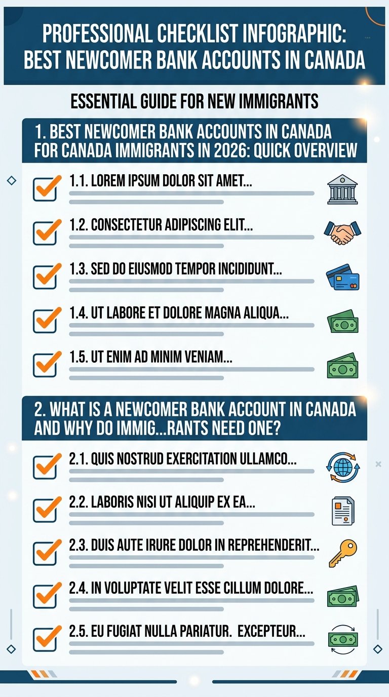 Step-by-step checklist: best newcomer bank accounts in canada guide for canada newcomers