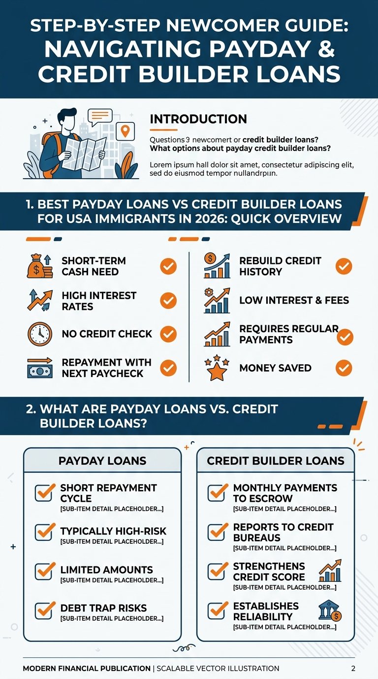 Payday loans vs credit builder loans -- step-by-step checklist for USA newcomers