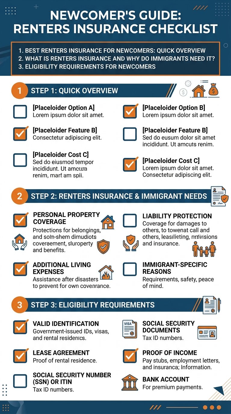 Renters insurance -- step-by-step checklist for USA newcomers