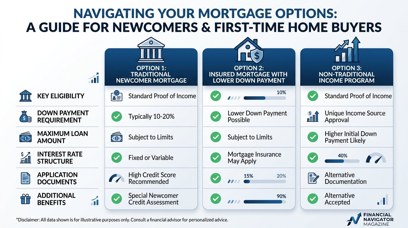 Comparison guide: first-time home buyer mortgage for newcomers options for newcomers