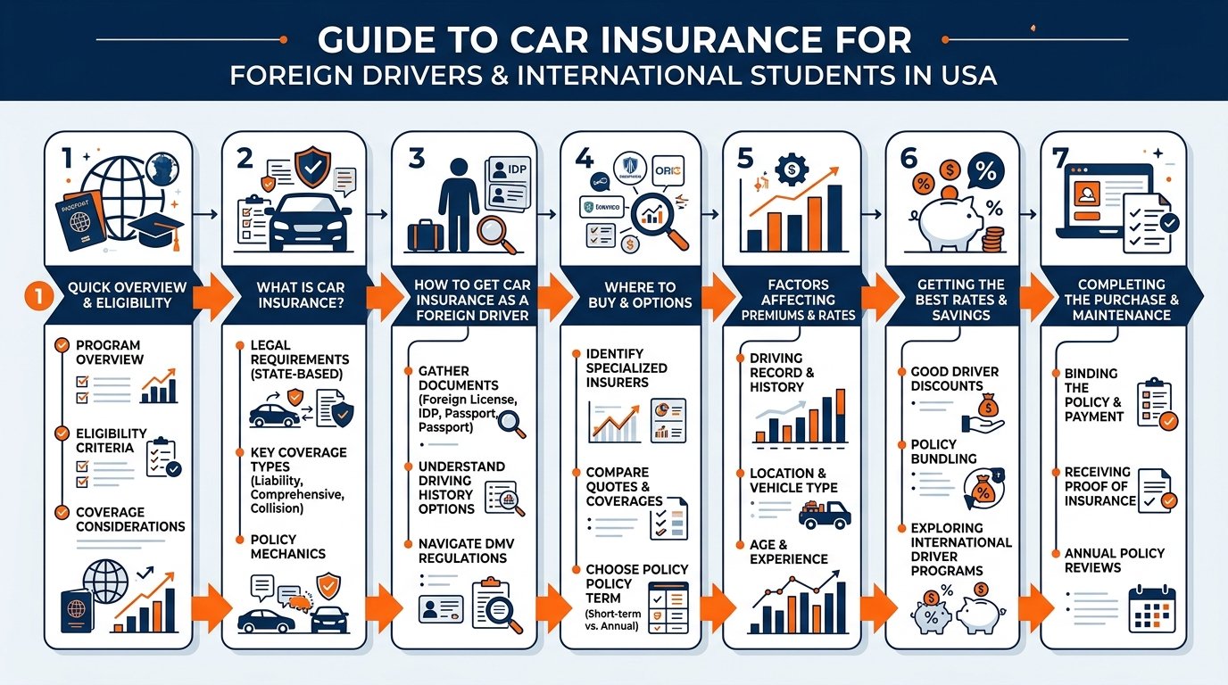 How to car insurance for foreign drivers and international students: step-by-step process for newcomers