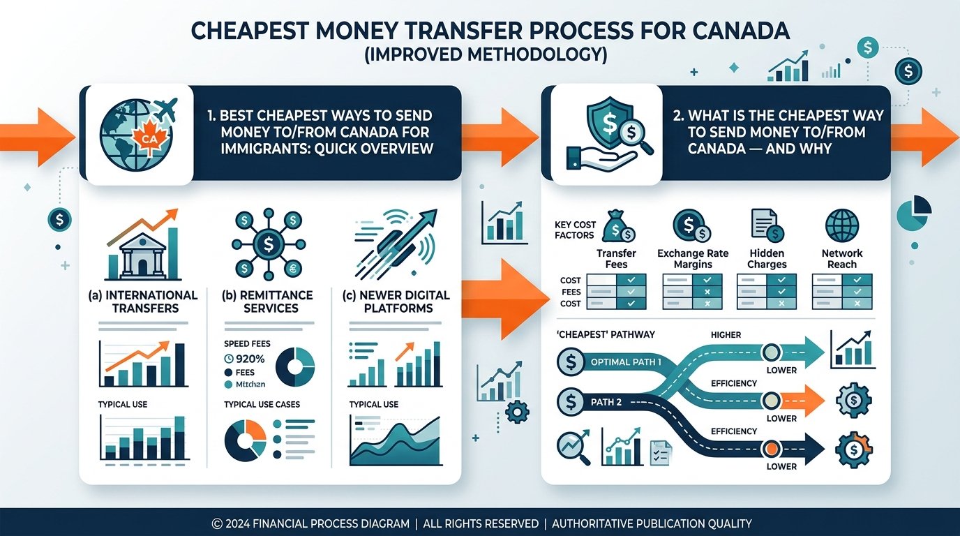 How to cheapest ways to send money to from canada: step-by-step process for newcomers
