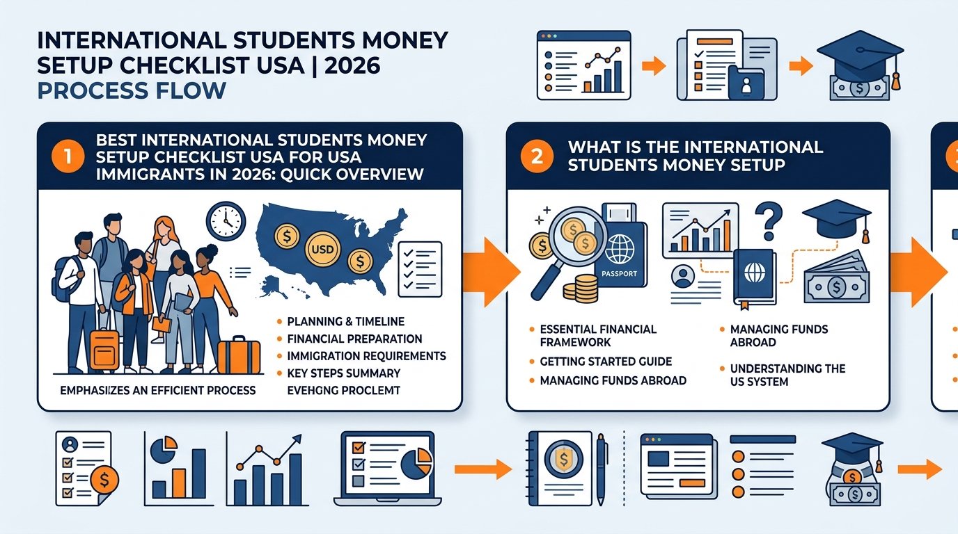How to international students money setup checklist usa: step-by-step process for newcomers