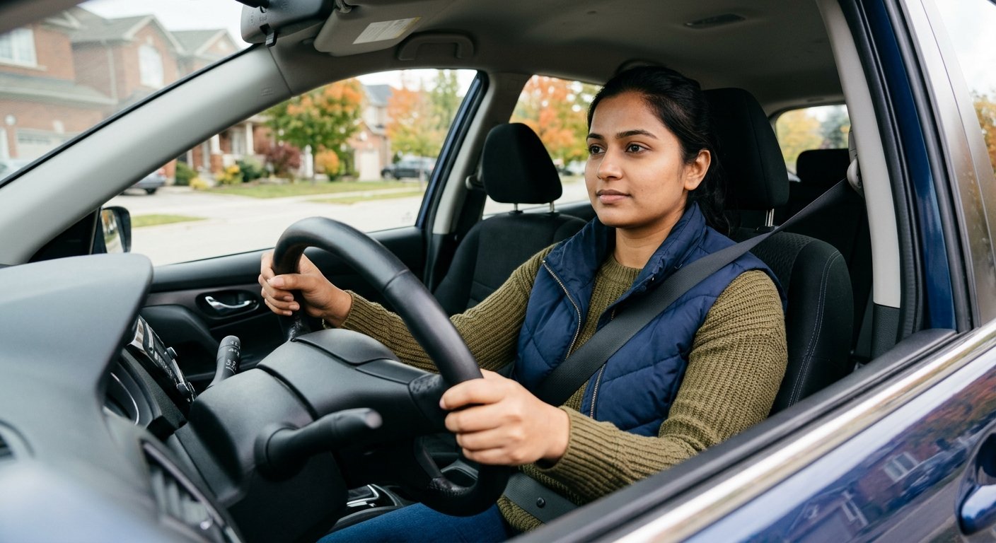 Newcomer to Canada learning to drive before applying for a provincial driver's licence