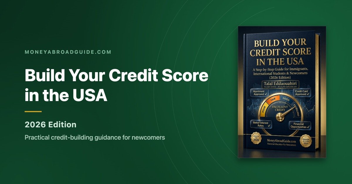 Financial guide for immigrants in the USA and Canada - Money Abroad Guide credit roadmap cover